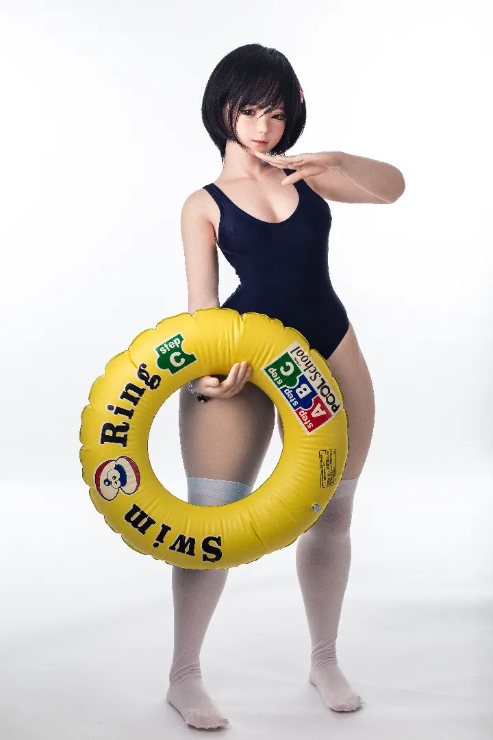 125cm (4ft1) Petite Cup Real Skin Texture Silicone Sex Doll Sana, ROS Head